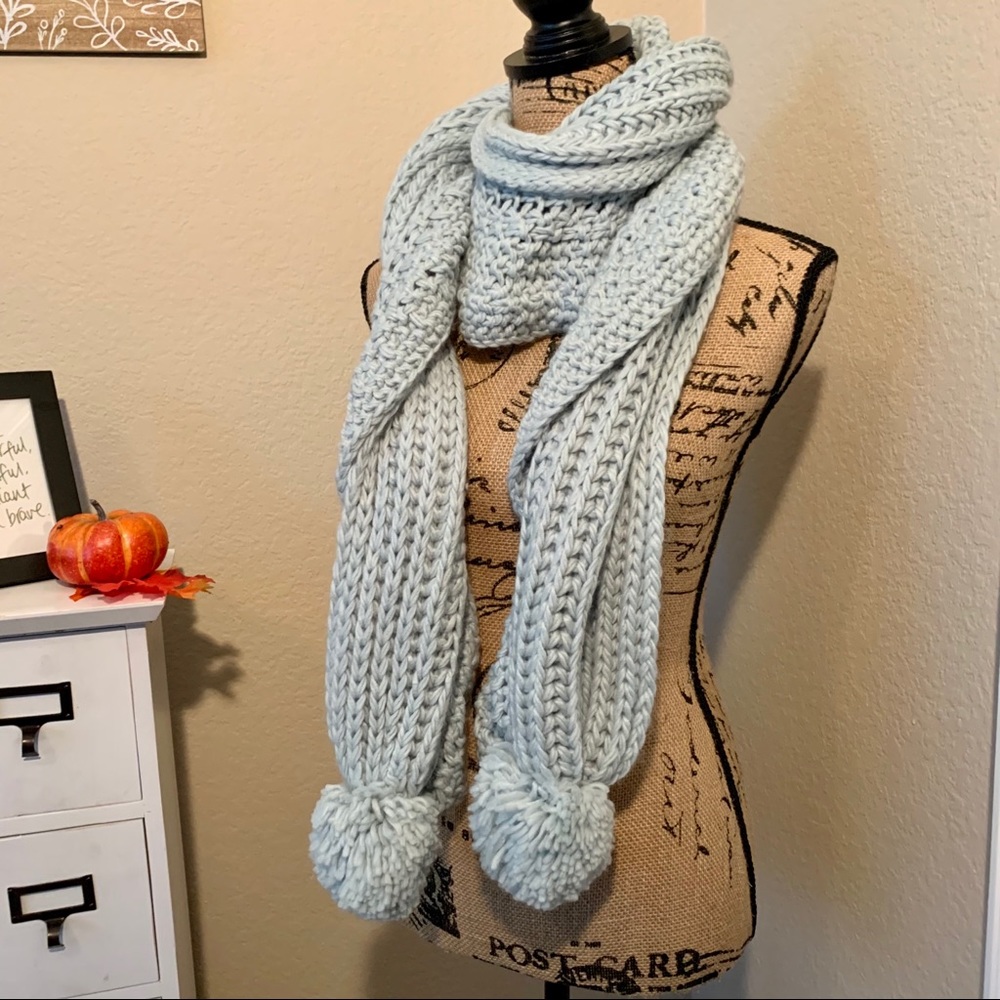 CHARTER CLUB : Boho Mint Ruffle-Knit Boa Scarf NWOT